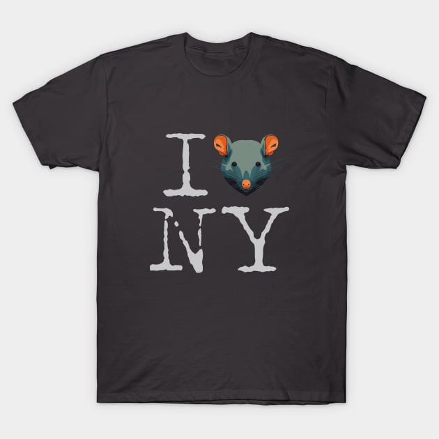 I Rat NY T-Shirt by WickedAngel